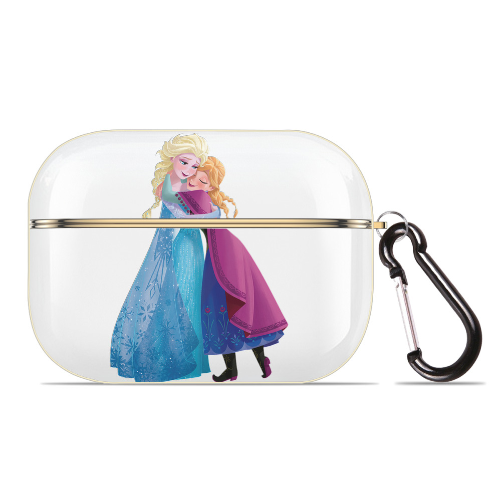 （画像用） アナと雪の女王 アンナ エルサ Frozen Anna Elsa 【AirPods Pro用】ハードシェル保護ケース｜耐衝撃・防指紋・カラビナ付き商品仕様