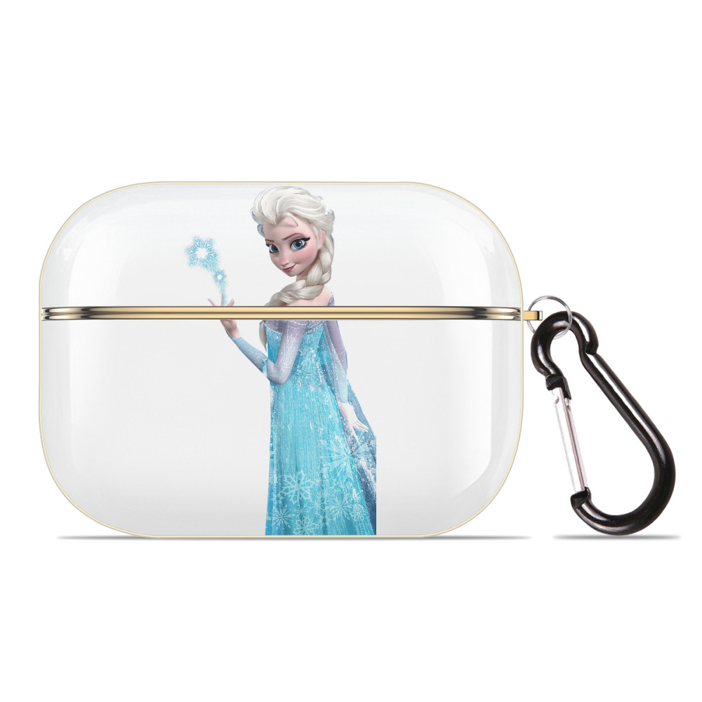 （画像用） アナと雪の女王 アンナ エルサ Frozen Anna Elsa 【AirPods Pro用】ハードシェル保護ケース｜耐衝撃・防指紋・カラビナ付き商品仕様