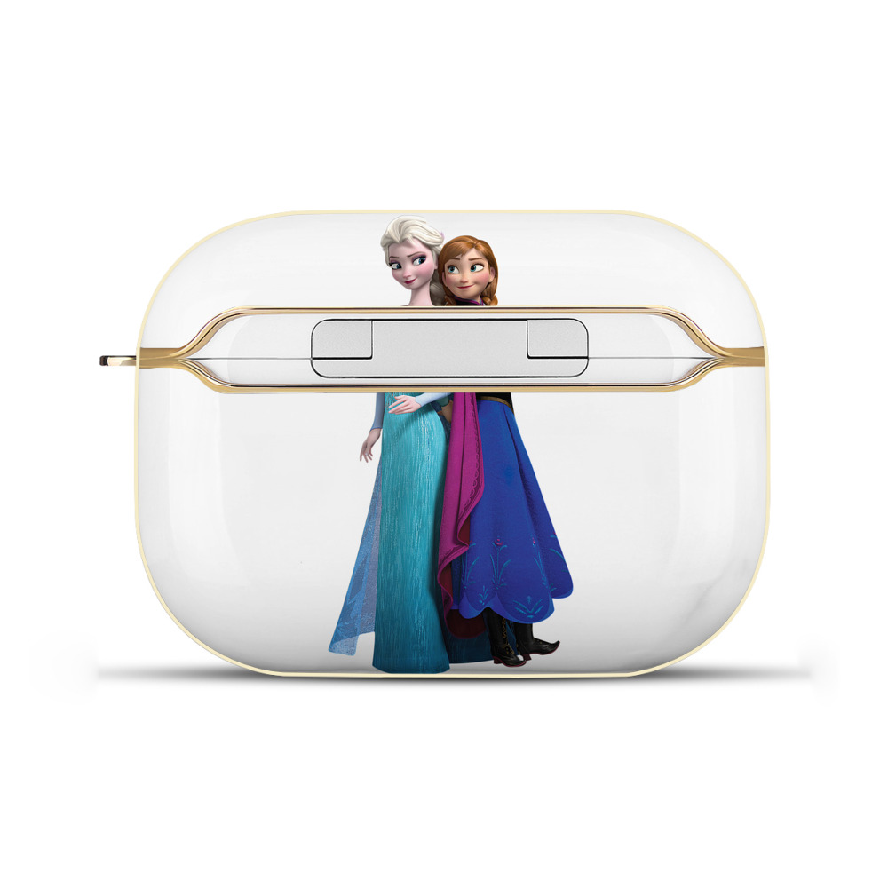 （画像用） アナと雪の女王 アンナ エルサ Frozen Anna Elsa 【AirPods Pro用】ハードシェル保護ケース｜耐衝撃・防指紋・カラビナ付き商品仕様