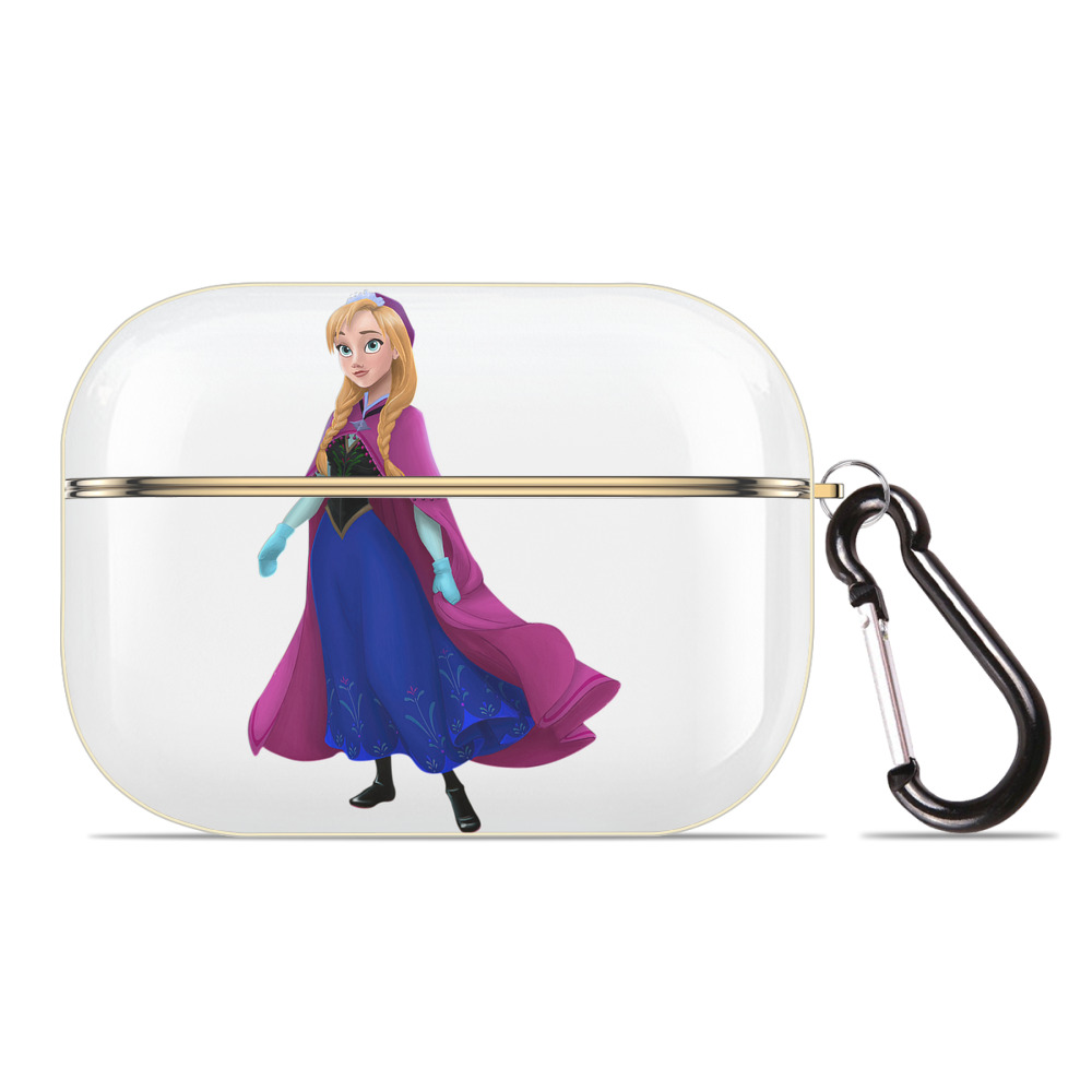 （画像用） アナと雪の女王 アンナ エルサ Frozen Anna Elsa 【AirPods Pro用】ハードシェル保護ケース｜耐衝撃・防指紋・カラビナ付き商品仕様