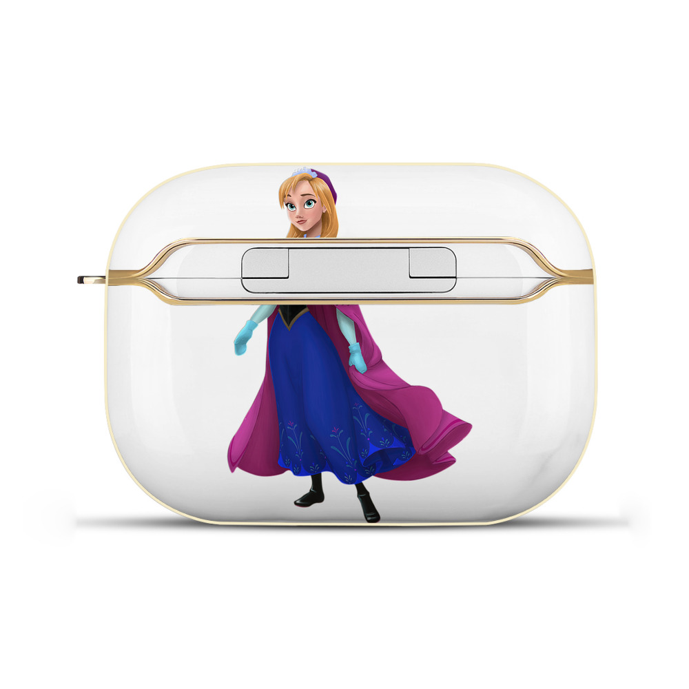 （画像用） アナと雪の女王 アンナ エルサ Frozen Anna Elsa 【AirPods Pro用】ハードシェル保護ケース｜耐衝撃・防指紋・カラビナ付き商品仕様