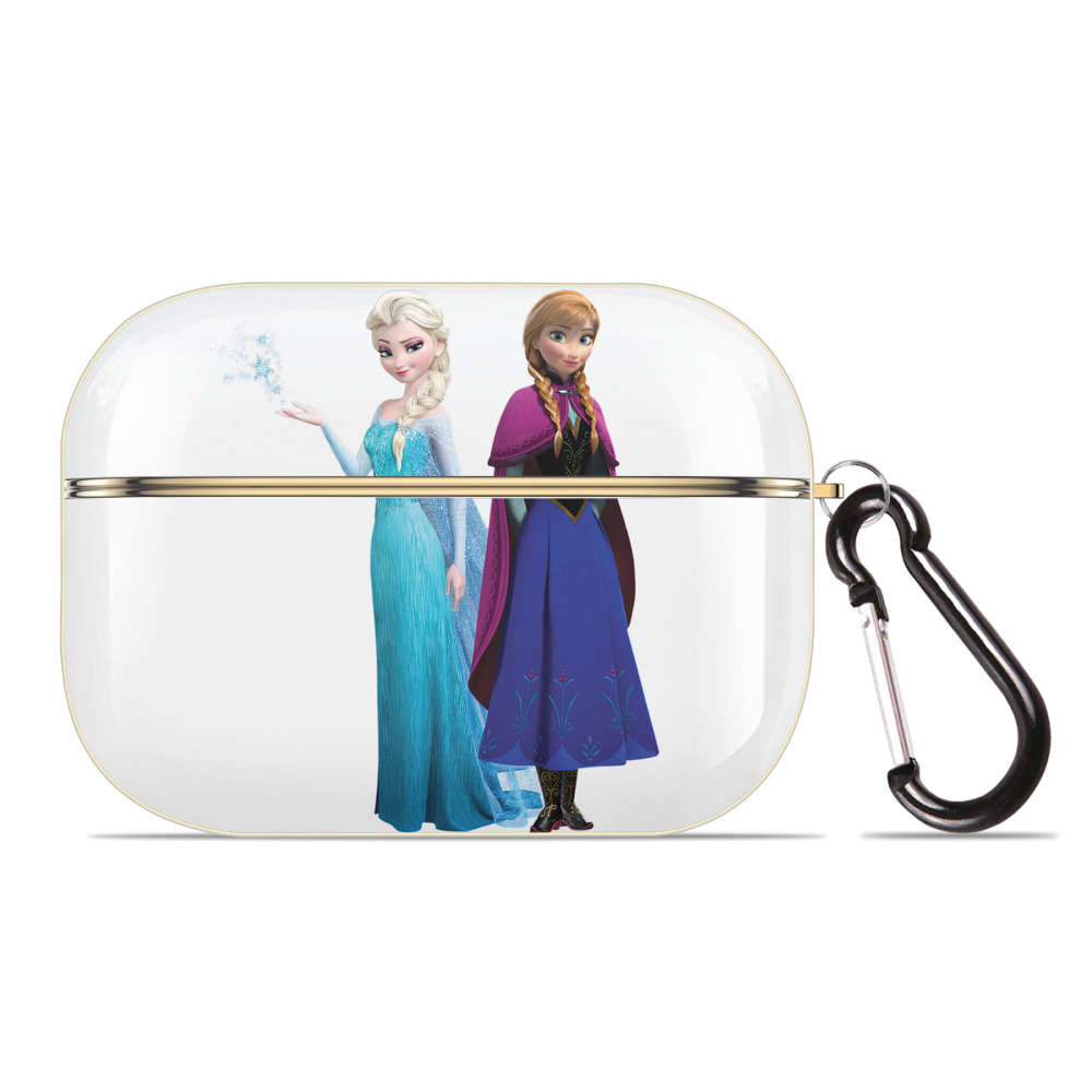 （画像用） アナと雪の女王 アンナ エルサ Frozen Anna Elsa 【AirPods Pro用】ハードシェル保護ケース｜耐衝撃・防指紋・カラビナ付き商品仕様