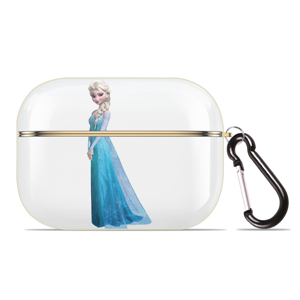 （画像用） アナと雪の女王 アンナ エルサ Frozen Anna Elsa 【AirPods Pro用】ハードシェル保護ケース｜耐衝撃・防指紋・カラビナ付き商品仕様