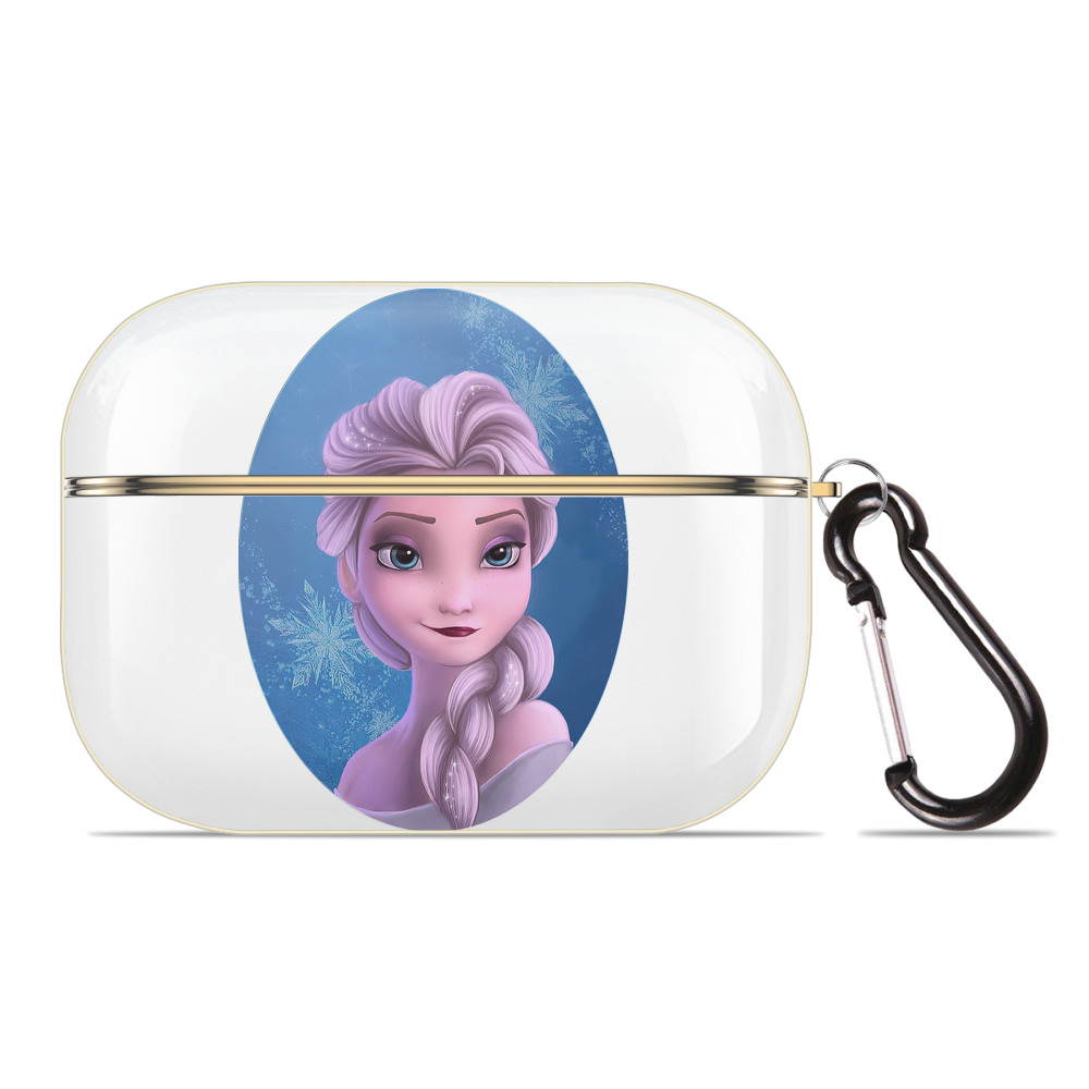 （画像用） アナと雪の女王 アンナ エルサ Frozen Anna Elsa 【AirPods Pro用】ハードシェル保護ケース｜耐衝撃・防指紋・カラビナ付き商品仕様