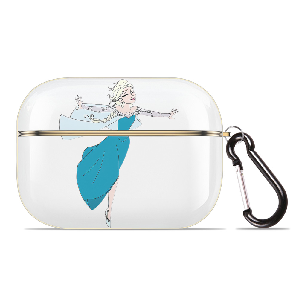 （画像用） アナと雪の女王 アンナ エルサ Frozen Anna Elsa 【AirPods Pro用】ハードシェル保護ケース｜耐衝撃・防指紋・カラビナ付き商品仕様