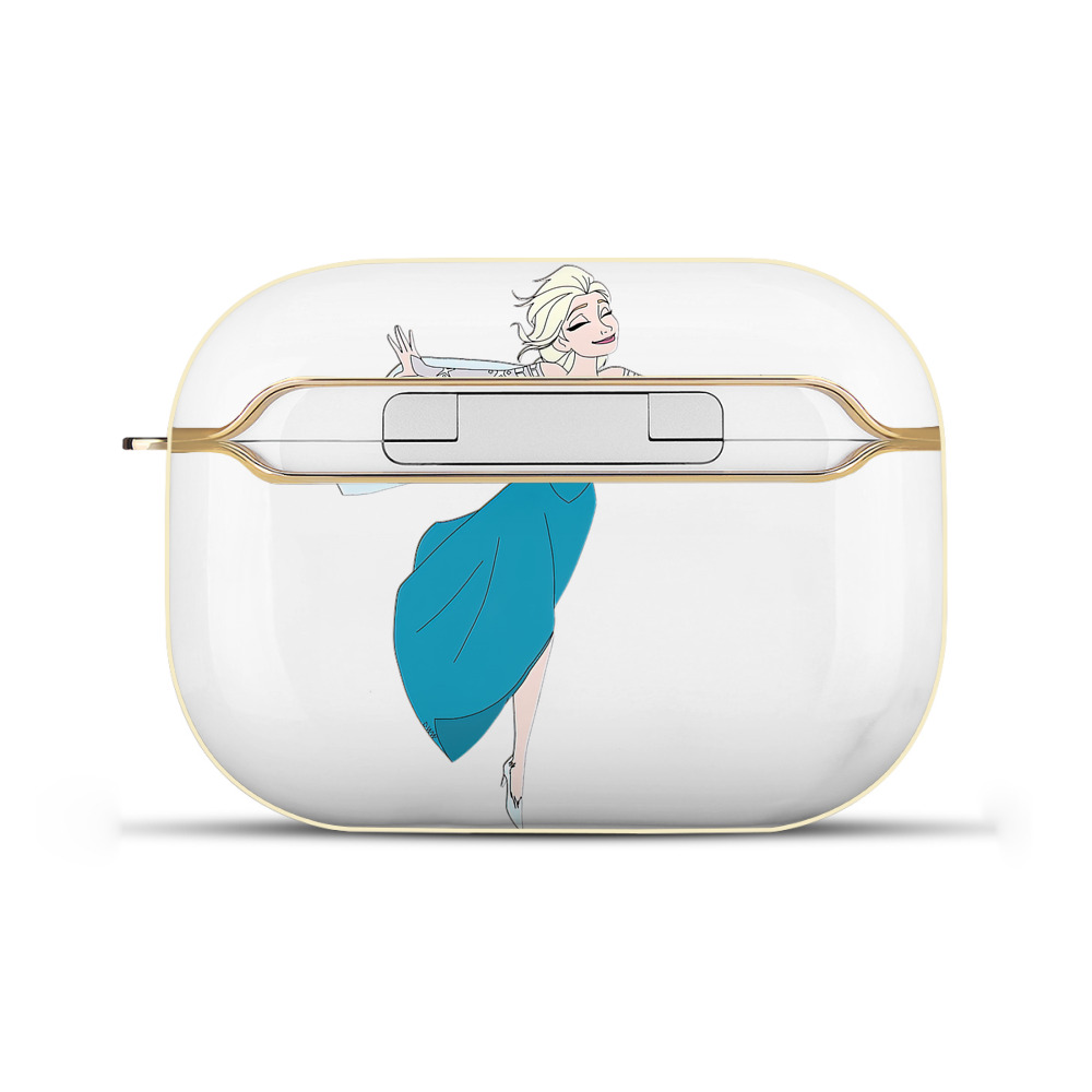 （画像用） アナと雪の女王 アンナ エルサ Frozen Anna Elsa 【AirPods Pro用】ハードシェル保護ケース｜耐衝撃・防指紋・カラビナ付き商品仕様