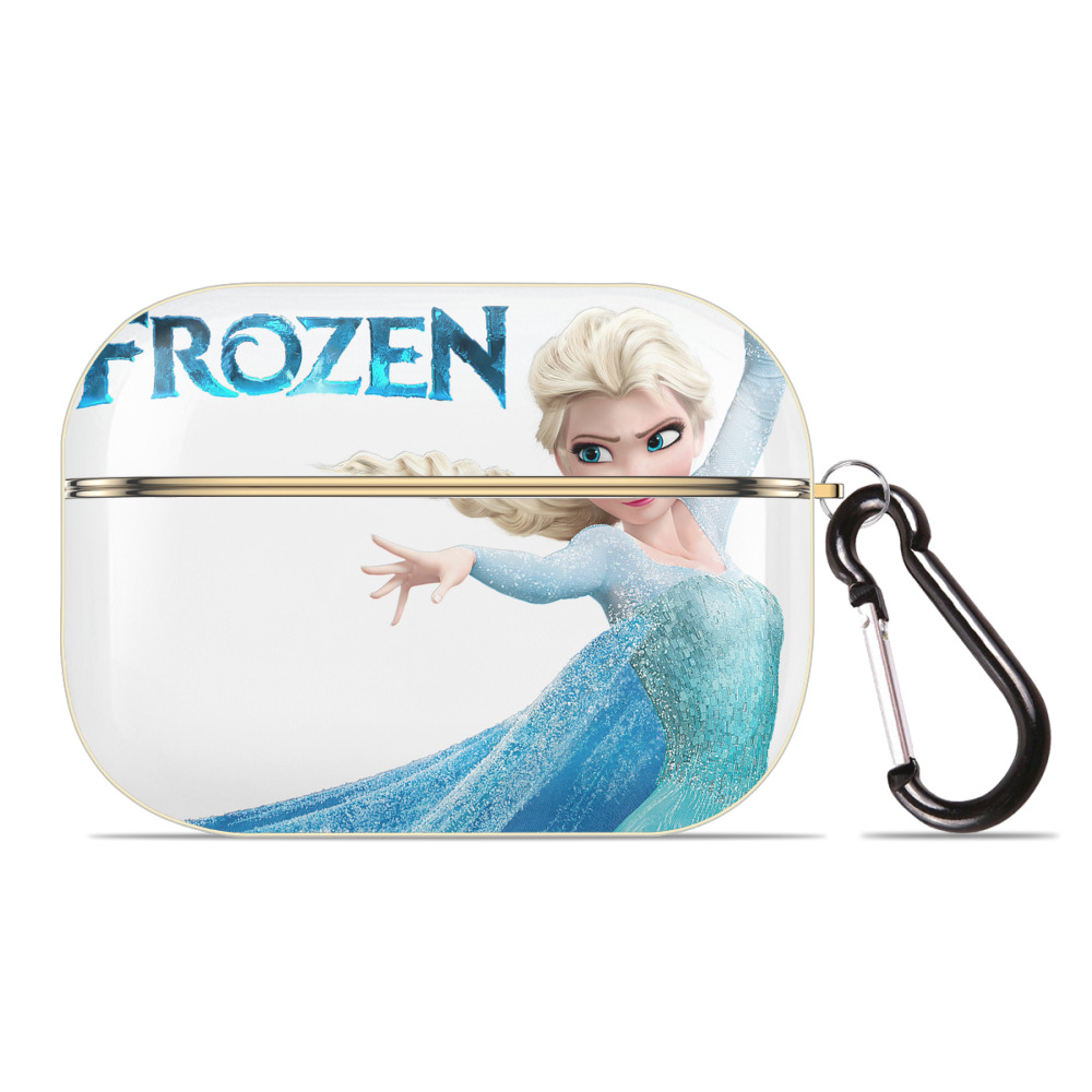（画像用） アナと雪の女王 アンナ エルサ Frozen Anna Elsa 【AirPods Pro用】ハードシェル保護ケース｜耐衝撃・防指紋・カラビナ付き商品仕様