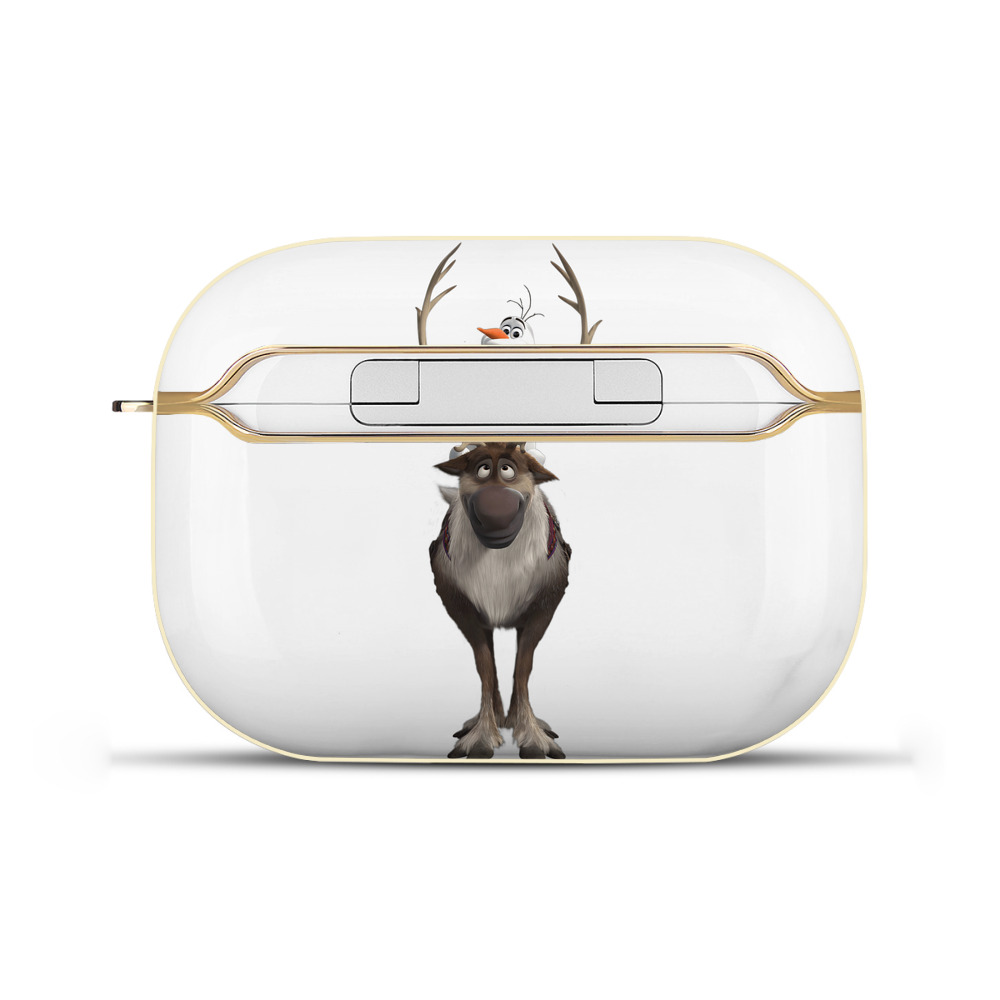 （画像用） アナと雪の女王 アンナ エルサ Frozen Anna Elsa 【AirPods Pro用】ハードシェル保護ケース｜耐衝撃・防指紋・カラビナ付き商品仕様