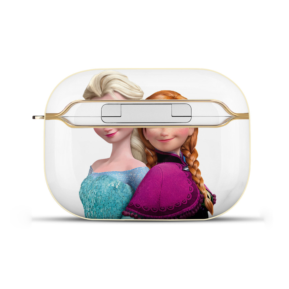 （画像用） アナと雪の女王 アンナ エルサ Frozen Anna Elsa 【AirPods Pro用】ハードシェル保護ケース｜耐衝撃・防指紋・カラビナ付き商品仕様