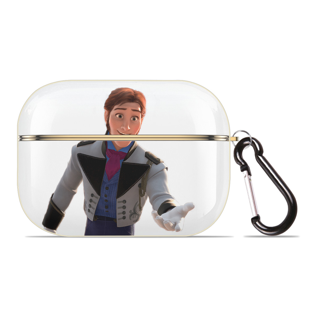 （画像用） アナと雪の女王 アンナ エルサ Frozen Anna Elsa 【AirPods Pro用】ハードシェル保護ケース｜耐衝撃・防指紋・カラビナ付き商品仕様