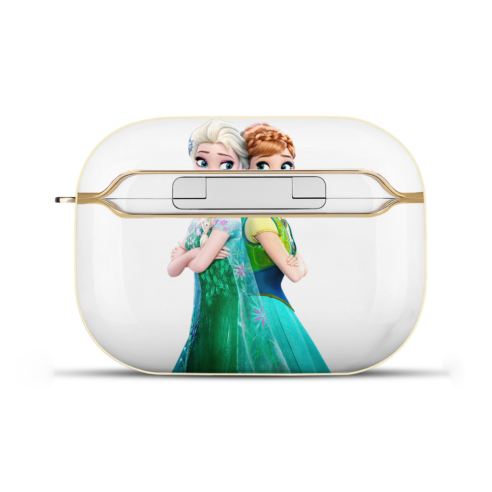 （画像用） アナと雪の女王 アンナ エルサ Frozen Anna Elsa 【AirPods Pro用】ハードシェル保護ケース｜耐衝撃・防指紋・カラビナ付き商品仕様