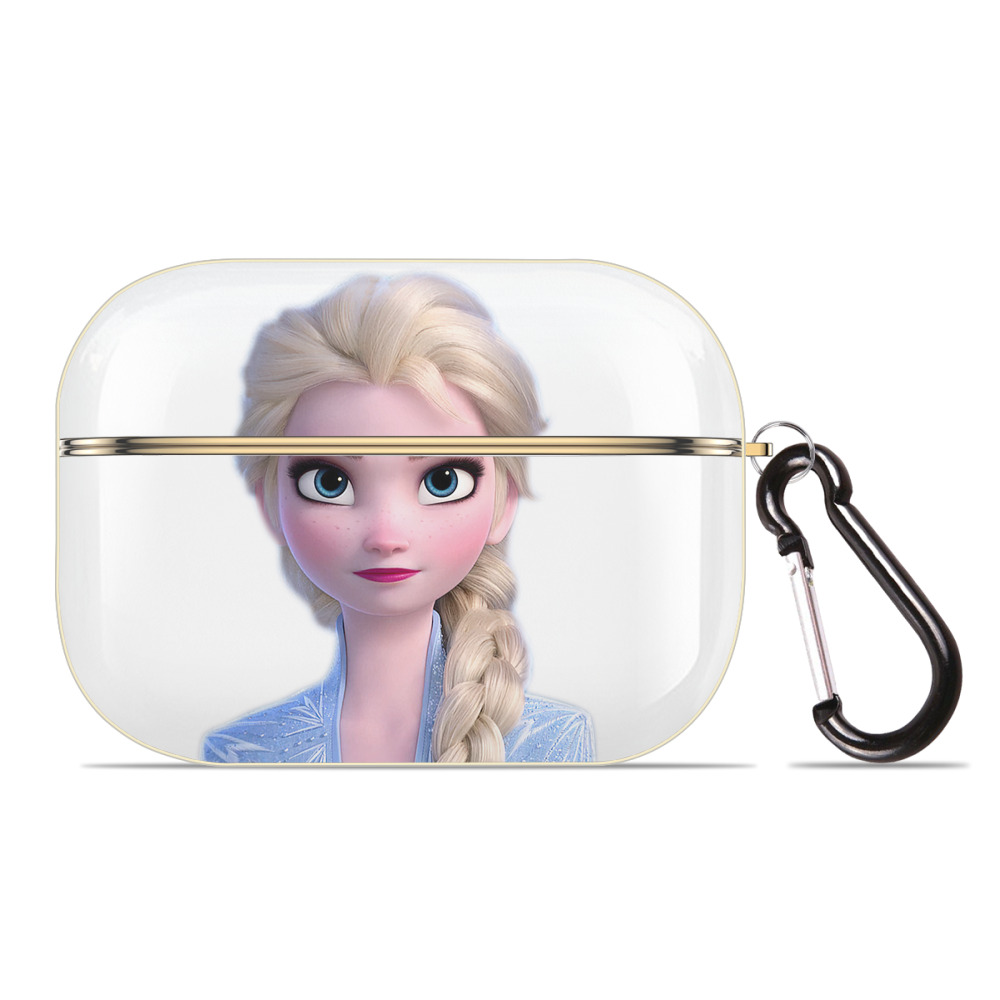 （画像用） アナと雪の女王 アンナ エルサ Frozen Anna Elsa 【AirPods Pro用】ハードシェル保護ケース｜耐衝撃・防指紋・カラビナ付き商品仕様