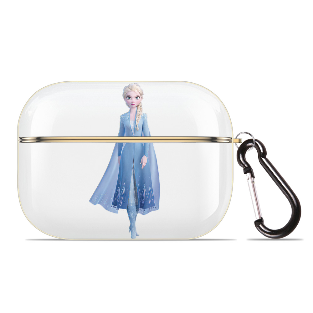 （画像用） アナと雪の女王 アンナ エルサ Frozen Anna Elsa 【AirPods Pro用】ハードシェル保護ケース｜耐衝撃・防指紋・カラビナ付き商品仕様