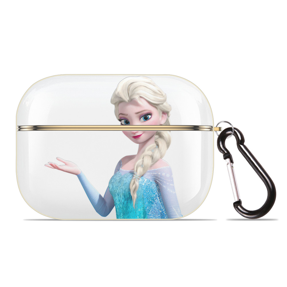 （画像用） アナと雪の女王 アンナ エルサ Frozen Anna Elsa 【AirPods Pro用】ハードシェル保護ケース｜耐衝撃・防指紋・カラビナ付き商品仕様