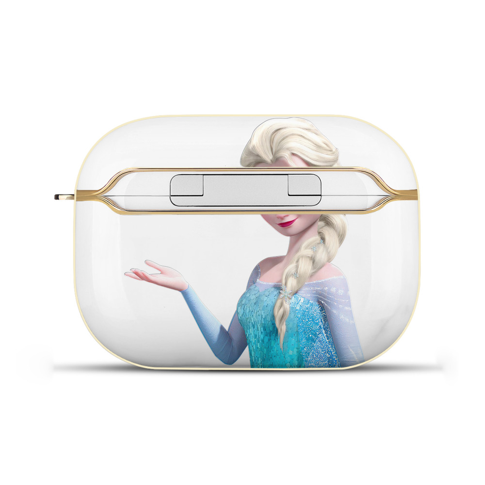 （画像用） アナと雪の女王 アンナ エルサ Frozen Anna Elsa 【AirPods Pro用】ハードシェル保護ケース｜耐衝撃・防指紋・カラビナ付き商品仕様