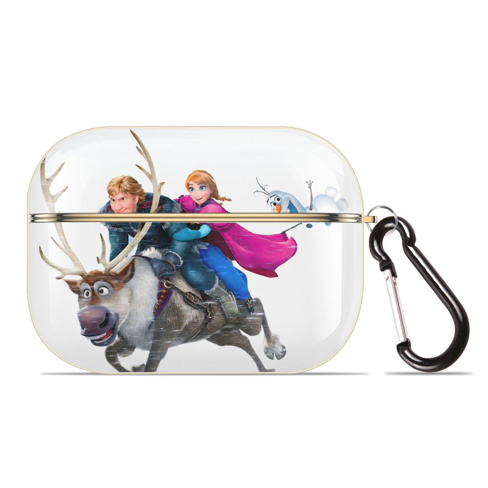 （画像用） アナと雪の女王 アンナ エルサ Frozen Anna Elsa 【AirPods Pro用】ハードシェル保護ケース｜耐衝撃・防指紋・カラビナ付き商品仕様