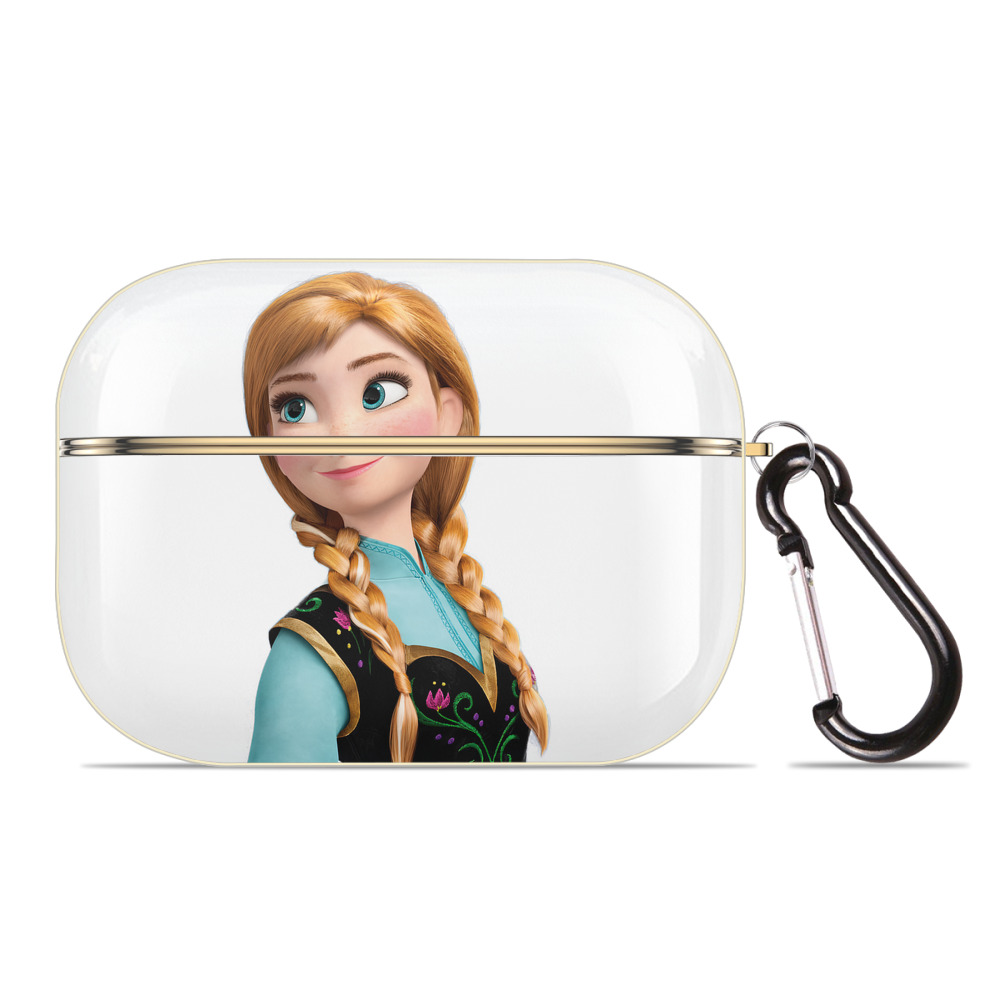 （画像用） アナと雪の女王 アンナ エルサ Frozen Anna Elsa 【AirPods Pro用】ハードシェル保護ケース｜耐衝撃・防指紋・カラビナ付き商品仕様