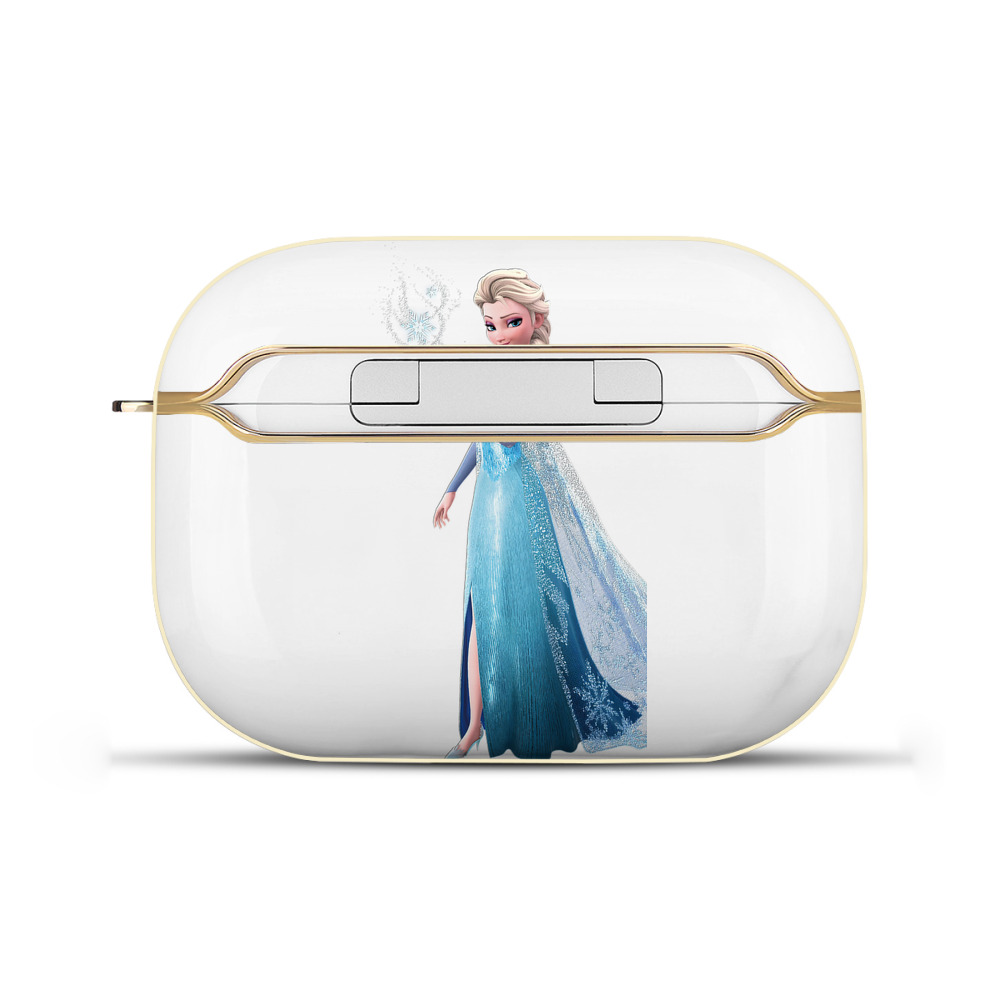 （画像用） アナと雪の女王 アンナ エルサ Frozen Anna Elsa 【AirPods Pro用】ハードシェル保護ケース｜耐衝撃・防指紋・カラビナ付き商品仕様
