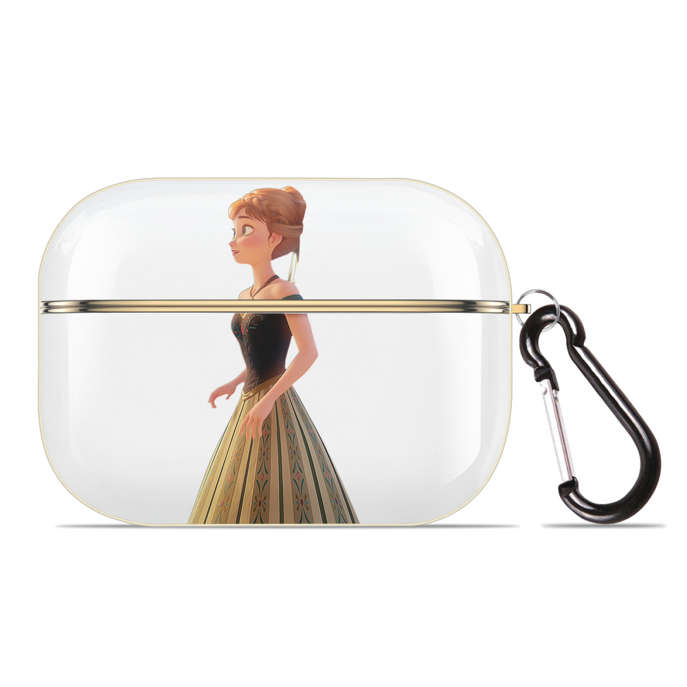 （画像用） アナと雪の女王 アンナ エルサ Frozen Anna Elsa 【AirPods Pro用】ハードシェル保護ケース｜耐衝撃・防指紋・カラビナ付き商品仕様