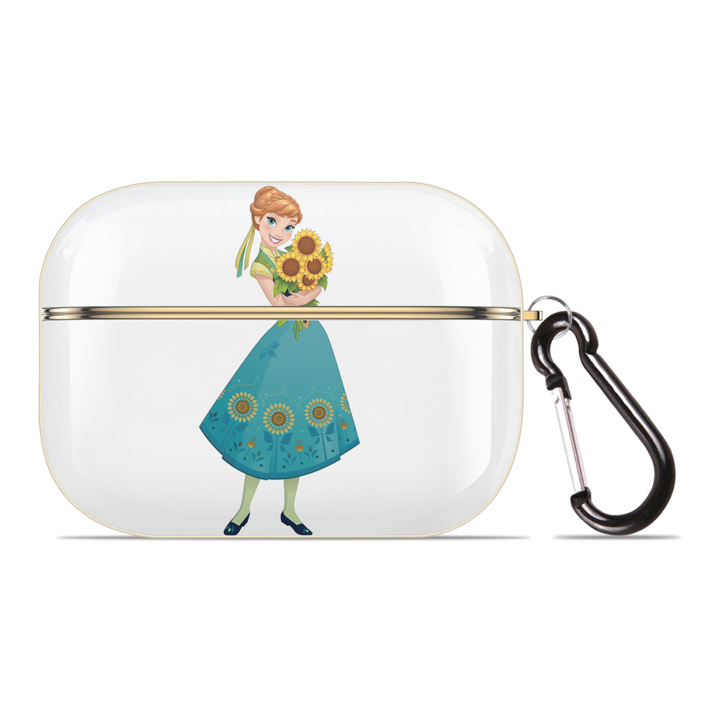 （画像用） アナと雪の女王 アンナ エルサ Frozen Anna Elsa 【AirPods Pro用】ハードシェル保護ケース｜耐衝撃・防指紋・カラビナ付き商品仕様
