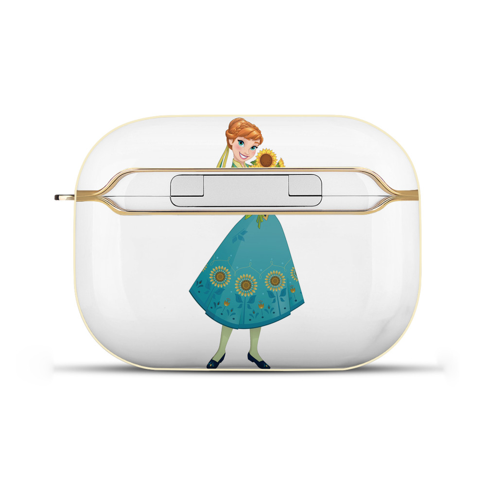 （画像用） アナと雪の女王 アンナ エルサ Frozen Anna Elsa 【AirPods Pro用】ハードシェル保護ケース｜耐衝撃・防指紋・カラビナ付き商品仕様