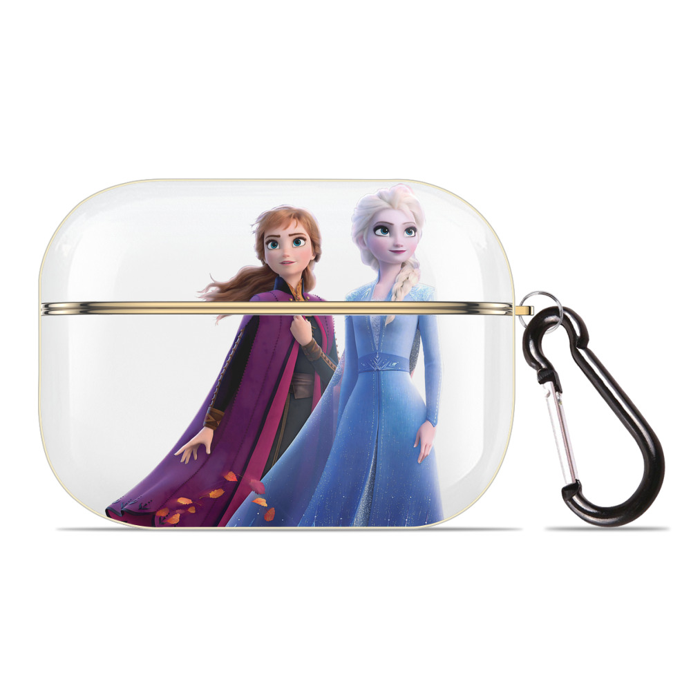 （画像用） アナと雪の女王 アンナ エルサ Frozen Anna Elsa 【AirPods Pro用】ハードシェル保護ケース｜耐衝撃・防指紋・カラビナ付き商品仕様