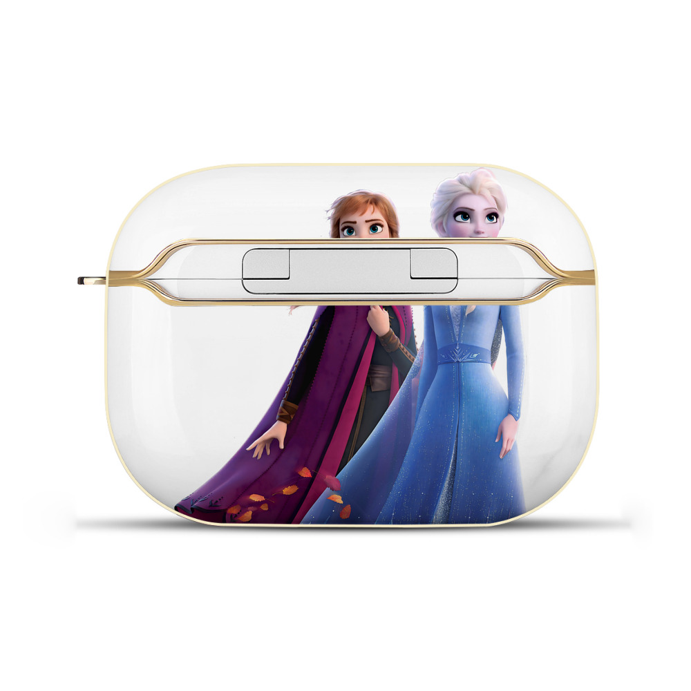 （画像用） アナと雪の女王 アンナ エルサ Frozen Anna Elsa 【AirPods Pro用】ハードシェル保護ケース｜耐衝撃・防指紋・カラビナ付き商品仕様