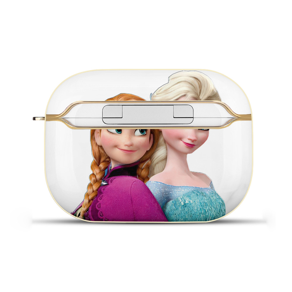 （画像用） アナと雪の女王 アンナ エルサ Frozen Anna Elsa 【AirPods Pro用】ハードシェル保護ケース｜耐衝撃・防指紋・カラビナ付き商品仕様
