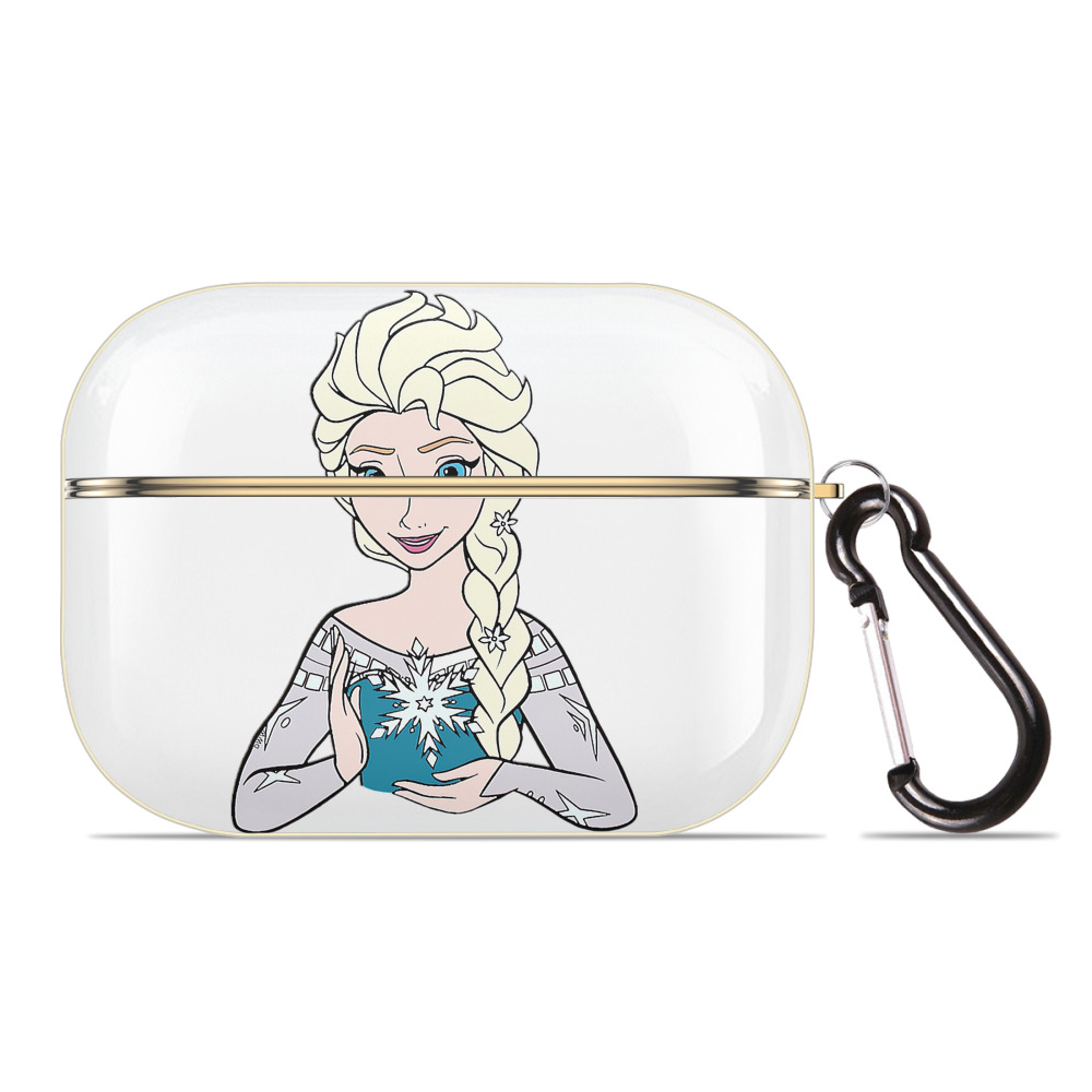 （画像用） アナと雪の女王 アンナ エルサ Frozen Anna Elsa 【AirPods Pro用】ハードシェル保護ケース｜耐衝撃・防指紋・カラビナ付き商品仕様