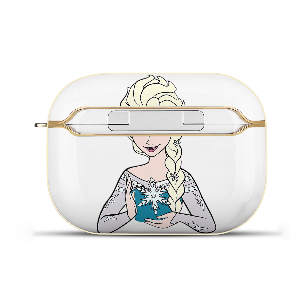 （画像用） アナと雪の女王 アンナ エルサ Frozen Anna Elsa 【AirPods Pro用】ハードシェル保護ケース｜耐衝撃・防指紋・カラビナ付き商品仕様