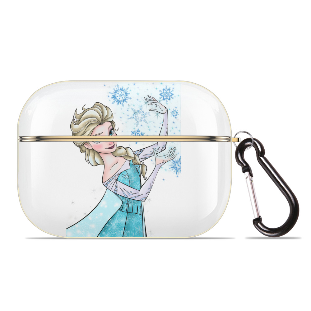 （画像用） アナと雪の女王 アンナ エルサ Frozen Anna Elsa 【AirPods Pro用】ハードシェル保護ケース｜耐衝撃・防指紋・カラビナ付き商品仕様