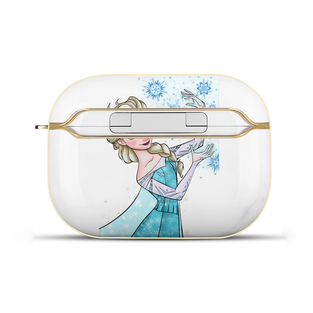 （画像用） アナと雪の女王 アンナ エルサ Frozen Anna Elsa 【AirPods Pro用】ハードシェル保護ケース｜耐衝撃・防指紋・カラビナ付き商品仕様