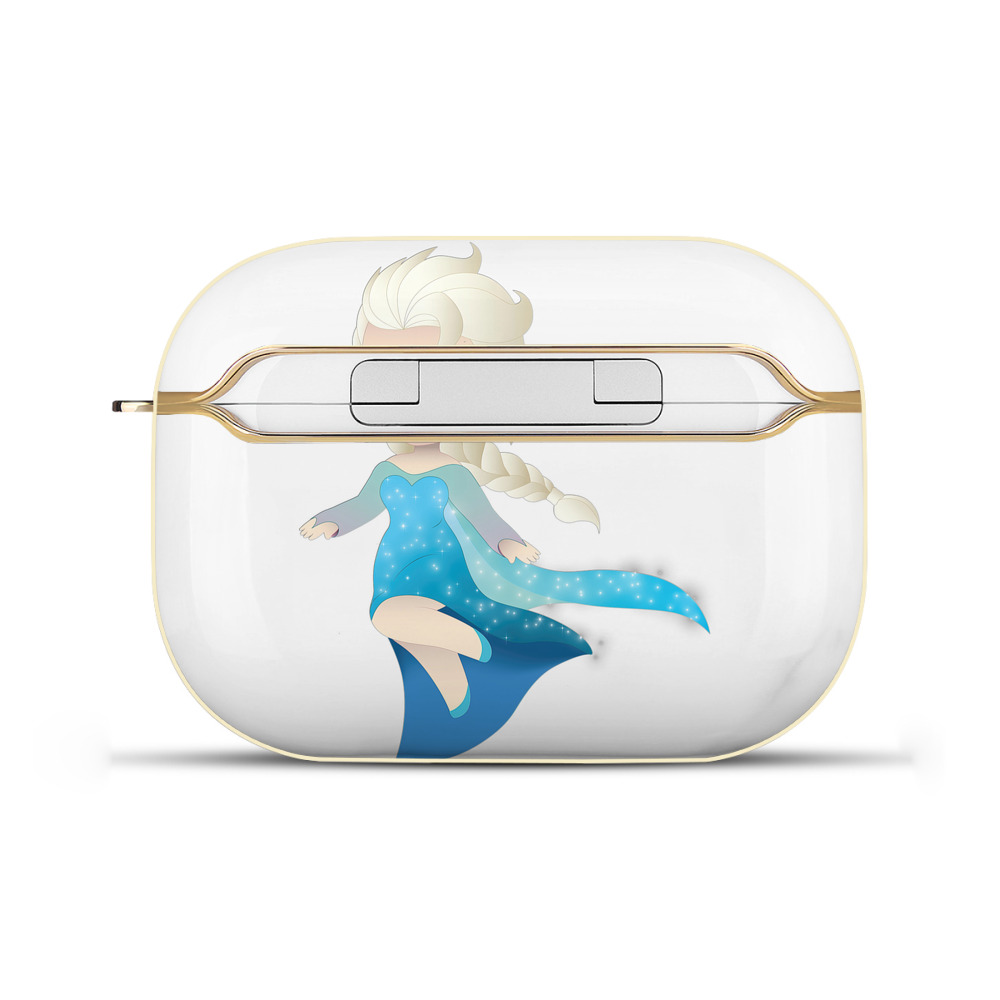（画像用） アナと雪の女王 アンナ エルサ Frozen Anna Elsa 【AirPods Pro用】ハードシェル保護ケース｜耐衝撃・防指紋・カラビナ付き商品仕様