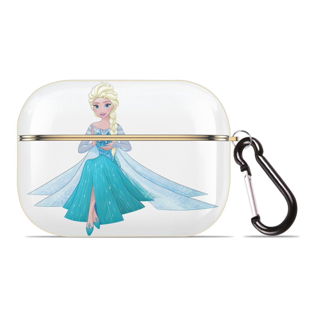 （画像用） アナと雪の女王 アンナ エルサ Frozen Anna Elsa 【AirPods Pro用】ハードシェル保護ケース｜耐衝撃・防指紋・カラビナ付き商品仕様
