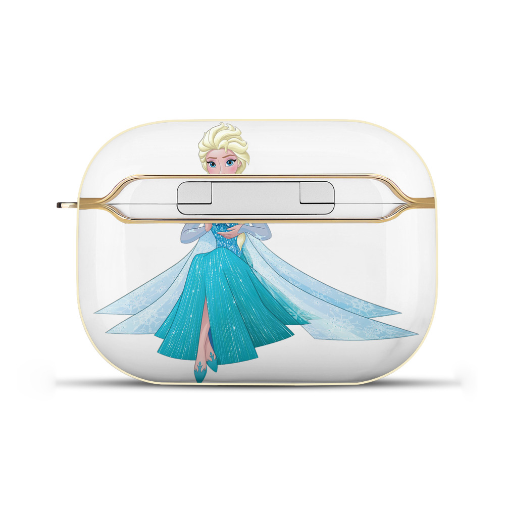 （画像用） アナと雪の女王 アンナ エルサ Frozen Anna Elsa 【AirPods Pro用】ハードシェル保護ケース｜耐衝撃・防指紋・カラビナ付き商品仕様