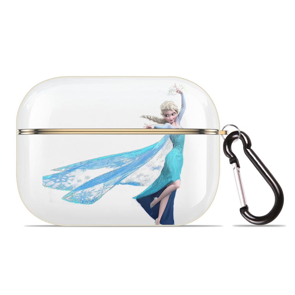 （画像用） アナと雪の女王 アンナ エルサ Frozen Anna Elsa 【AirPods Pro用】ハードシェル保護ケース｜耐衝撃・防指紋・カラビナ付き商品仕様