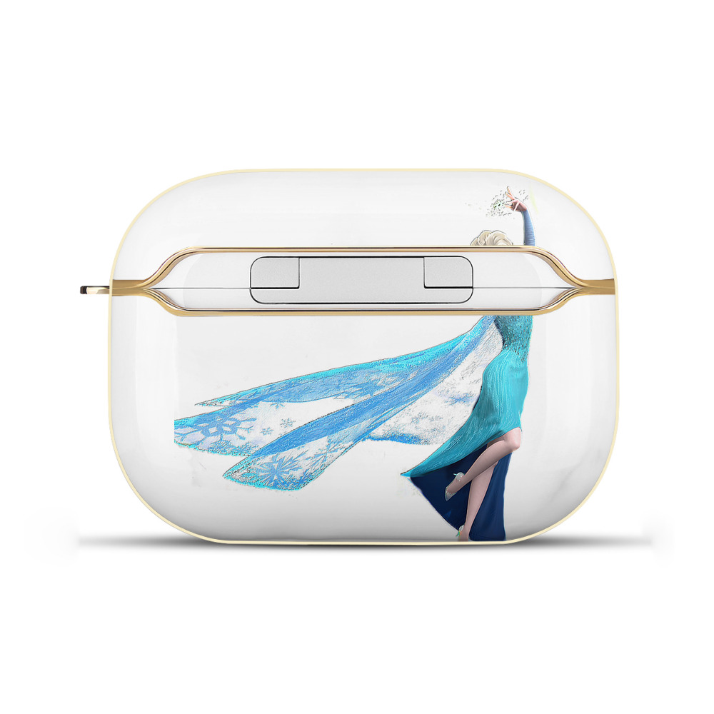 （画像用） アナと雪の女王 アンナ エルサ Frozen Anna Elsa 【AirPods Pro用】ハードシェル保護ケース｜耐衝撃・防指紋・カラビナ付き商品仕様