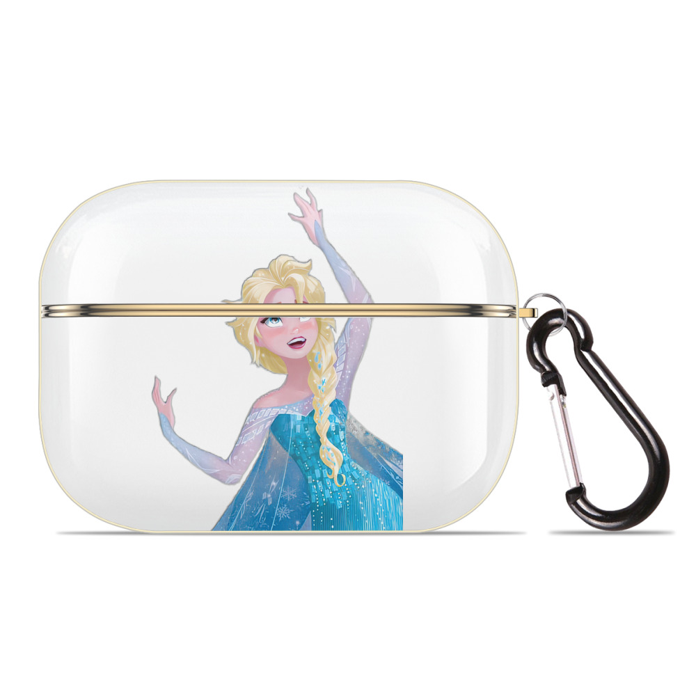 （画像用） アナと雪の女王 アンナ エルサ Frozen Anna Elsa 【AirPods Pro用】ハードシェル保護ケース｜耐衝撃・防指紋・カラビナ付き商品仕様