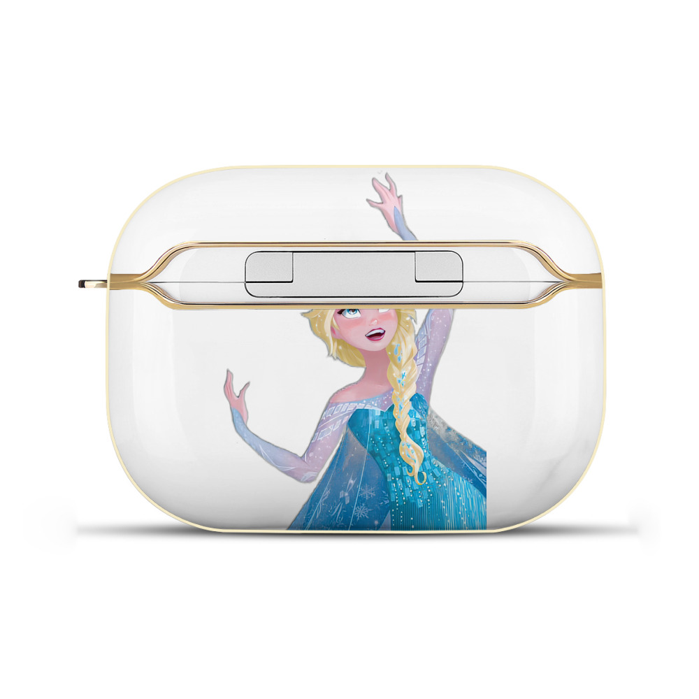 （画像用） アナと雪の女王 アンナ エルサ Frozen Anna Elsa 【AirPods Pro用】ハードシェル保護ケース｜耐衝撃・防指紋・カラビナ付き商品仕様
