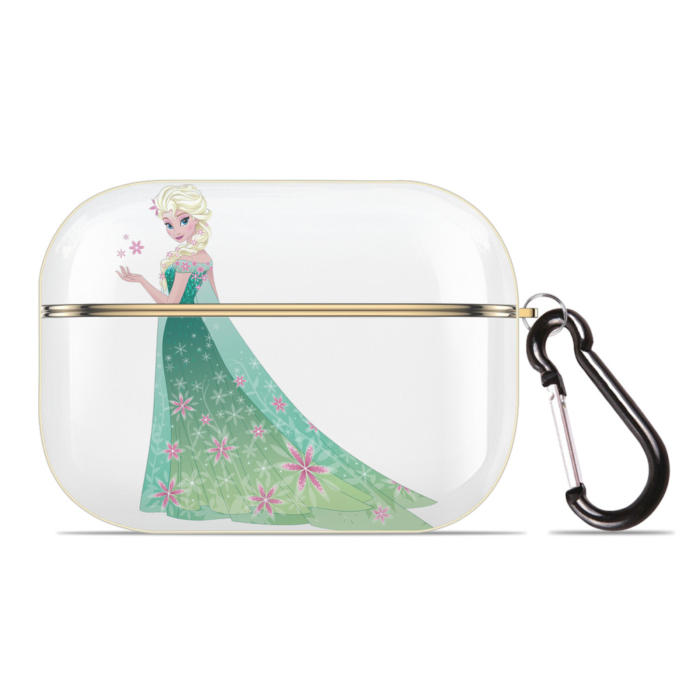 （画像用） アナと雪の女王 アンナ エルサ Frozen Anna Elsa 【AirPods Pro用】ハードシェル保護ケース｜耐衝撃・防指紋・カラビナ付き商品仕様