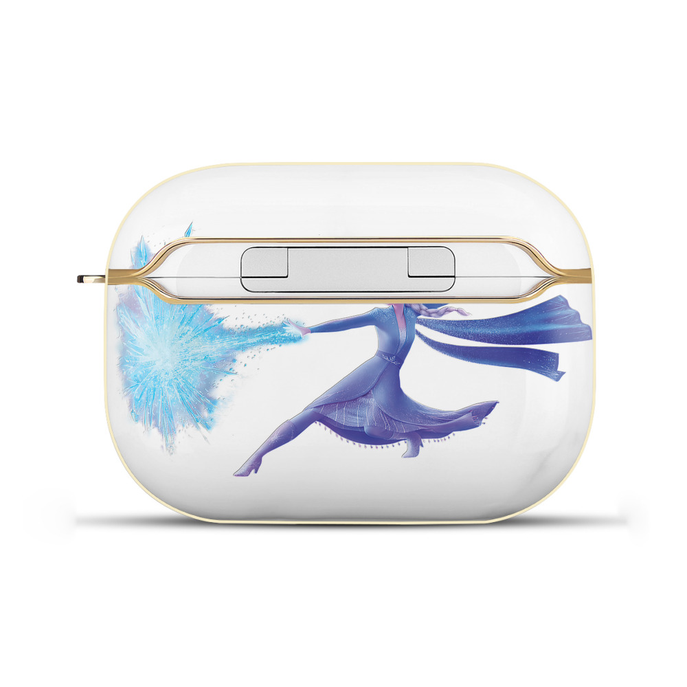 （画像用） アナと雪の女王 アンナ エルサ Frozen Anna Elsa 【AirPods Pro用】ハードシェル保護ケース｜耐衝撃・防指紋・カラビナ付き商品仕様