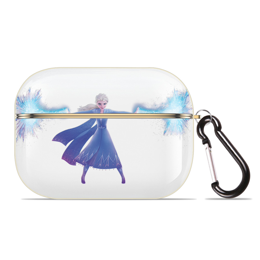 （画像用） アナと雪の女王 アンナ エルサ Frozen Anna Elsa 【AirPods Pro用】ハードシェル保護ケース｜耐衝撃・防指紋・カラビナ付き商品仕様