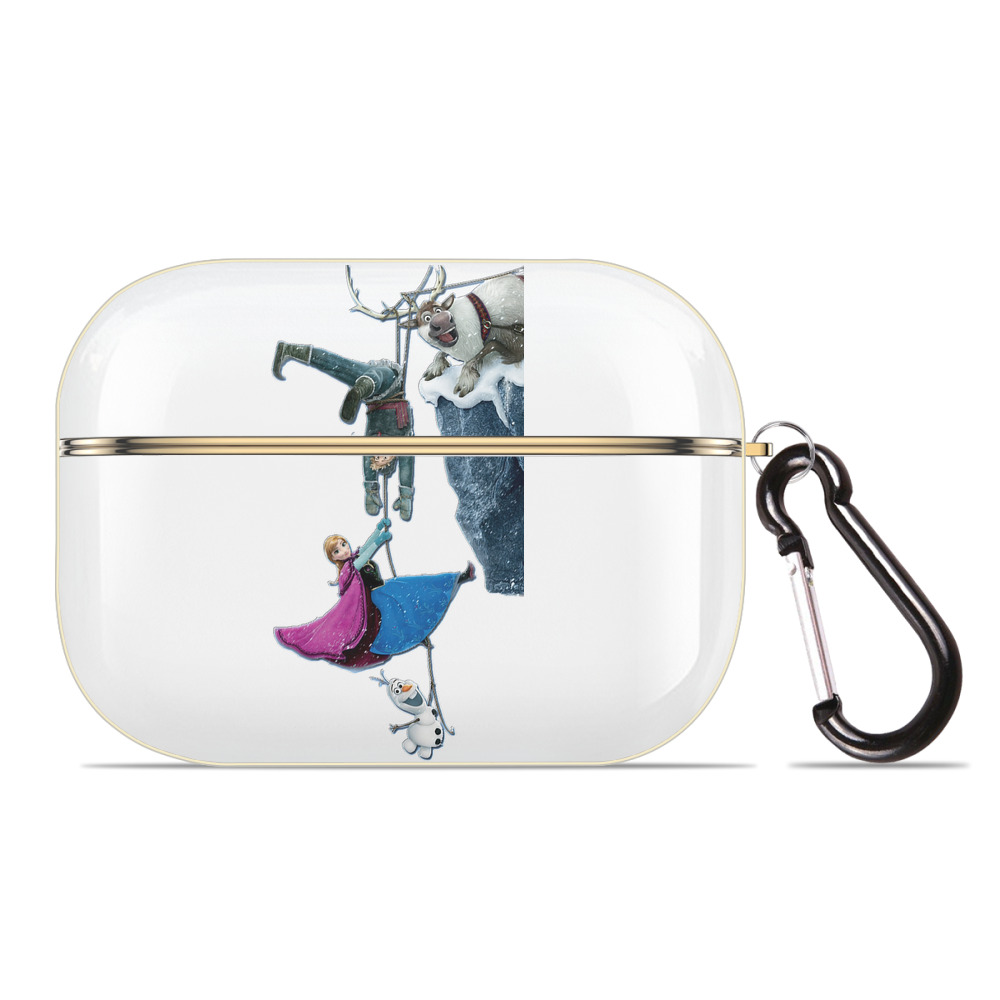 （画像用） アナと雪の女王 アンナ エルサ Frozen Anna Elsa 【AirPods Pro用】ハードシェル保護ケース｜耐衝撃・防指紋・カラビナ付き商品仕様