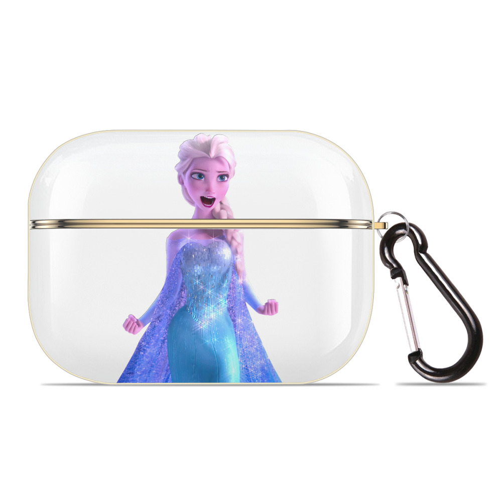 （画像用） アナと雪の女王 アンナ エルサ Frozen Anna Elsa 【AirPods Pro用】ハードシェル保護ケース｜耐衝撃・防指紋・カラビナ付き商品仕様