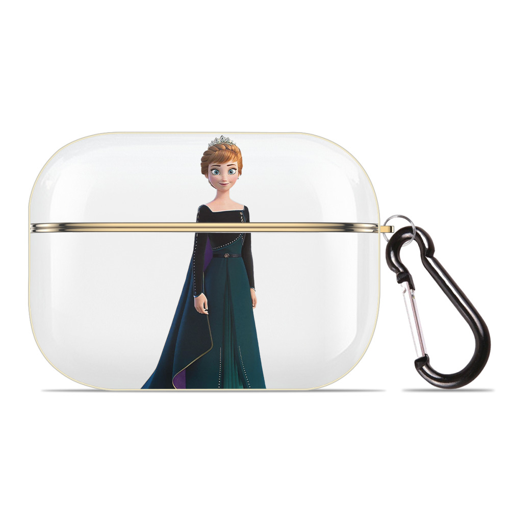 （画像用） アナと雪の女王 アンナ エルサ Frozen Anna Elsa 【AirPods Pro用】ハードシェル保護ケース｜耐衝撃・防指紋・カラビナ付き商品仕様