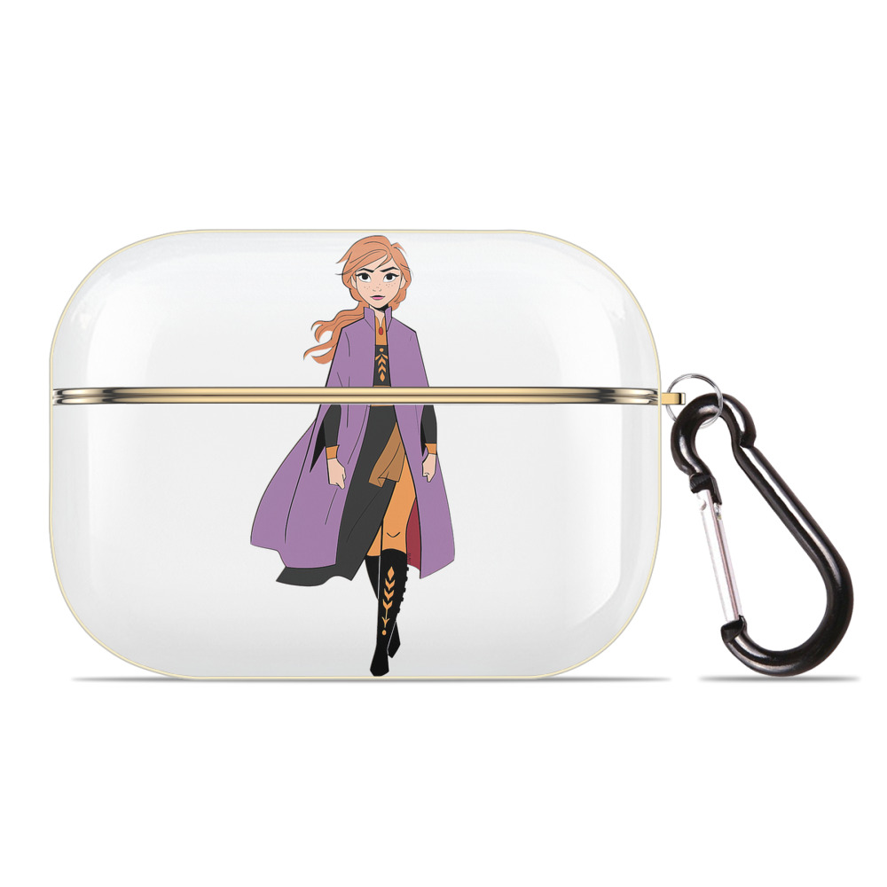 （画像用） アナと雪の女王 アンナ エルサ Frozen Anna Elsa 【AirPods Pro用】ハードシェル保護ケース｜耐衝撃・防指紋・カラビナ付き商品仕様