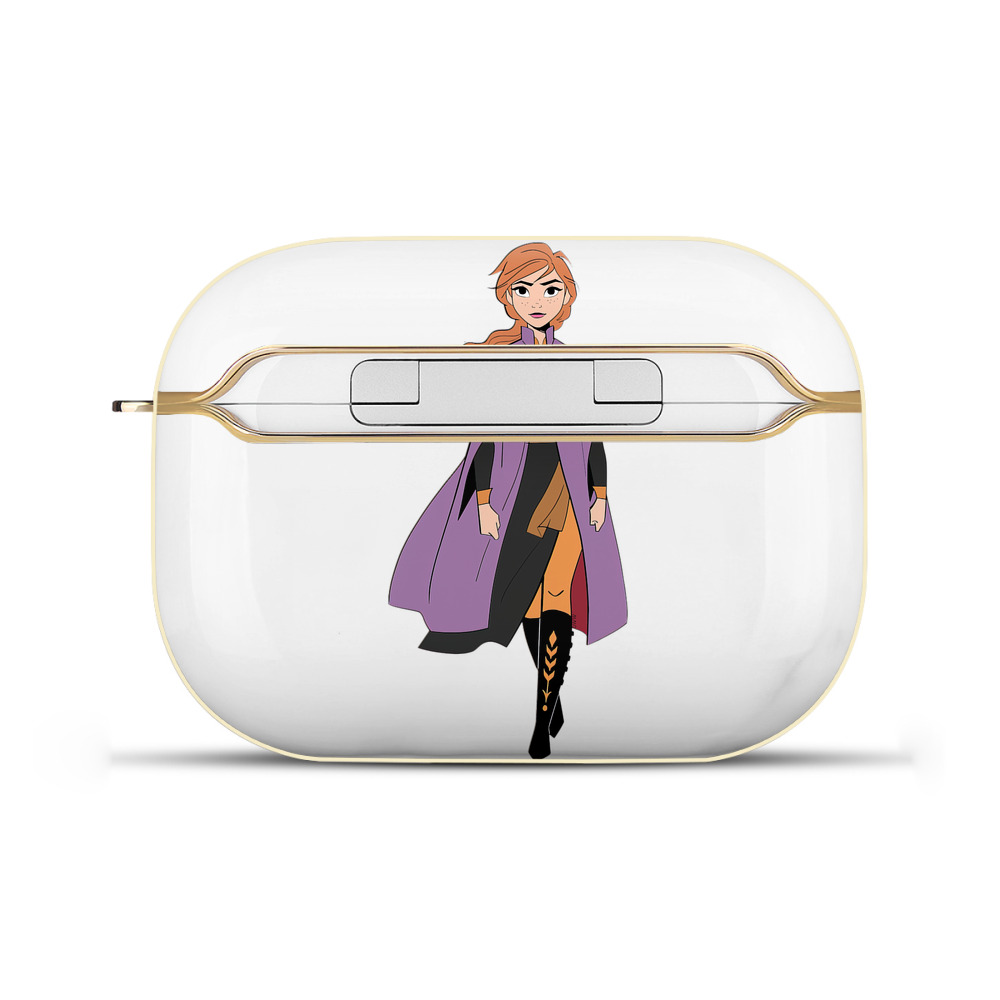（画像用） アナと雪の女王 アンナ エルサ Frozen Anna Elsa 【AirPods Pro用】ハードシェル保護ケース｜耐衝撃・防指紋・カラビナ付き商品仕様