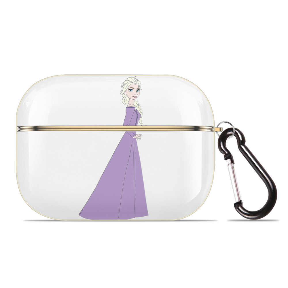 （画像用） アナと雪の女王 アンナ エルサ Frozen Anna Elsa 【AirPods Pro用】ハードシェル保護ケース｜耐衝撃・防指紋・カラビナ付き商品仕様