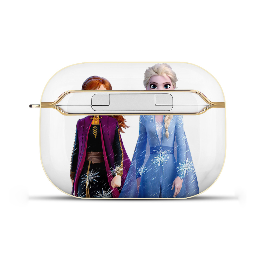 （画像用） アナと雪の女王 アンナ エルサ Frozen Anna Elsa 【AirPods Pro用】ハードシェル保護ケース｜耐衝撃・防指紋・カラビナ付き商品仕様