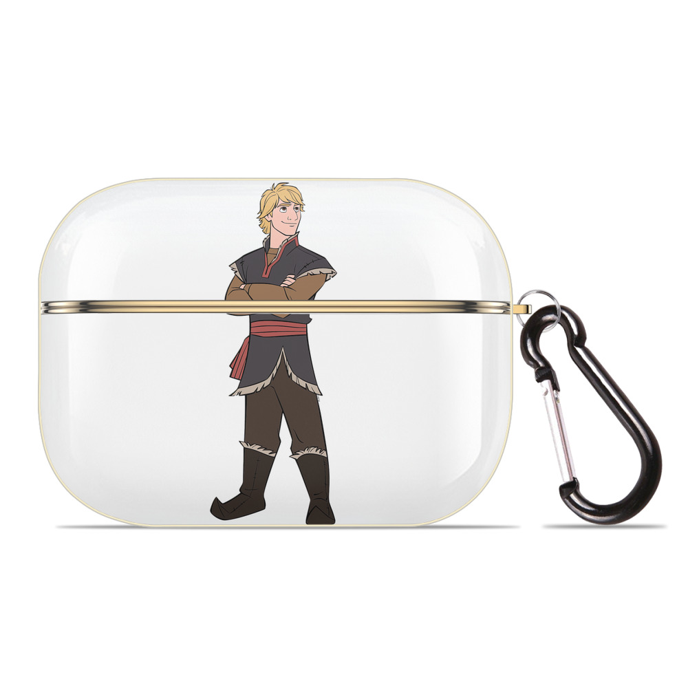 （画像用） アナと雪の女王 アンナ エルサ Frozen Anna Elsa 【AirPods Pro用】ハードシェル保護ケース｜耐衝撃・防指紋・カラビナ付き商品仕様